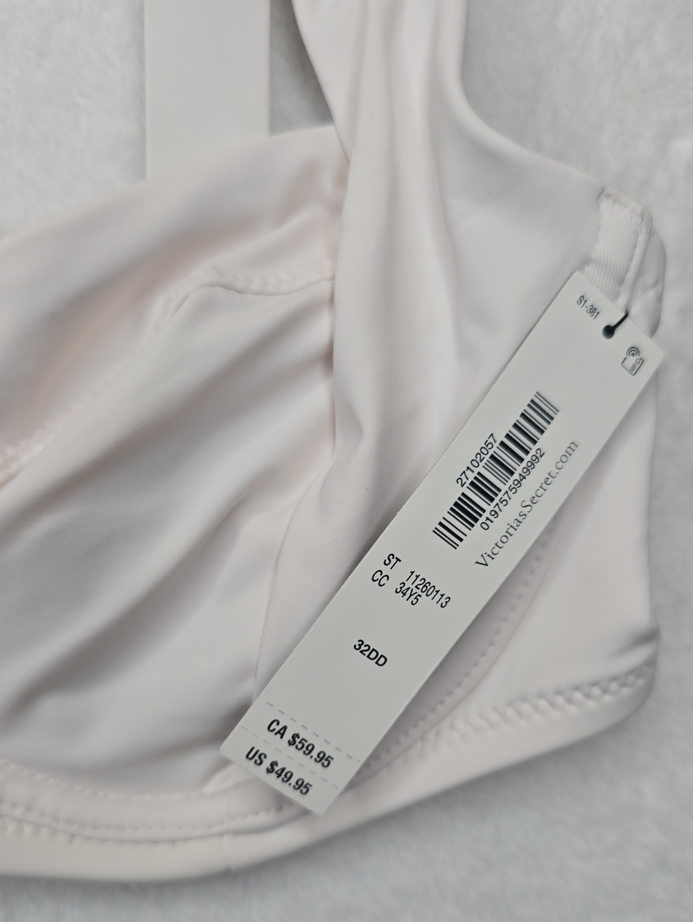 Victoria's Secret Swim Essential Full-Coverage Bikini Top NWT Sz 32DD - Picture 5 of 6